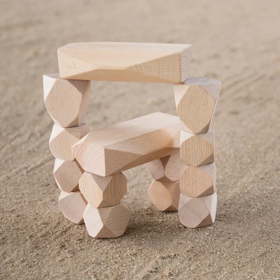 Guidecraft Wood Stackers Standing Stones