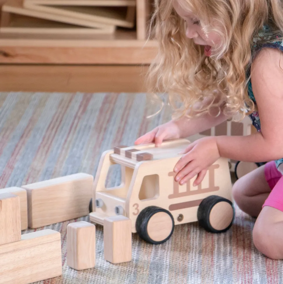 Guidecraft Wooden Fire Truck
