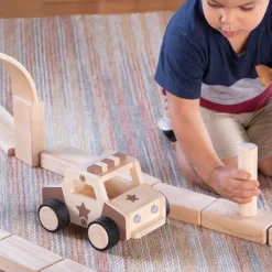 Guidecraft Wooden Police Car
