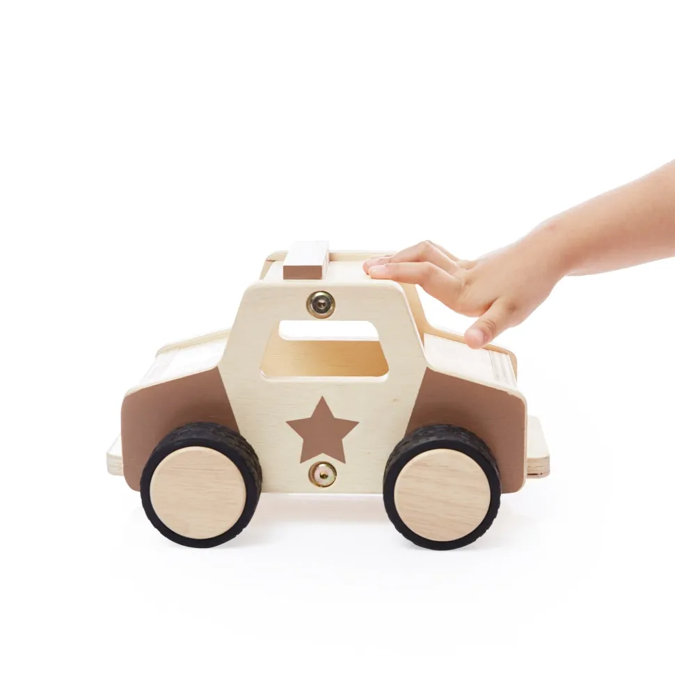 Guidecraft Wooden Police Car