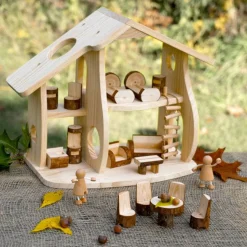 Guidecraft Woodlands Dollhouse Set