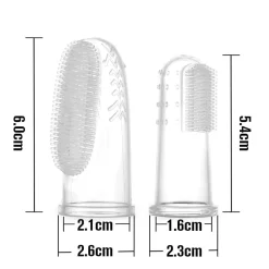 HAAKAA Silicone Finger Toothbrush set 2pcs (S&L)