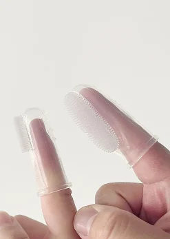 HAAKAA Silicone Finger Toothbrush set 2pcs (S&L)