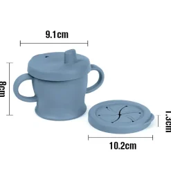 HAAKAA Silicone Sip-N-Snack Cup (250ml)