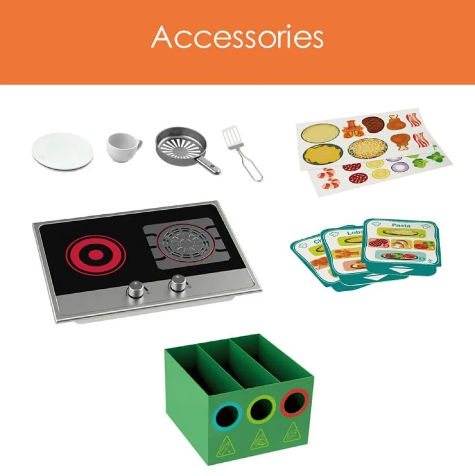 Hape Deluxe Kitchen with Fun Fan Stove