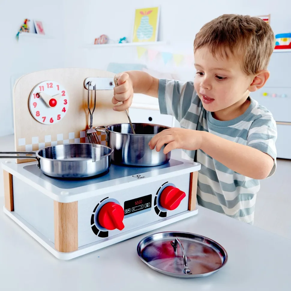 Hape 2-in-1 Kitchen & Grill Set