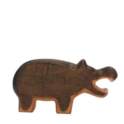 HolzWald Hippopotamus mouth open