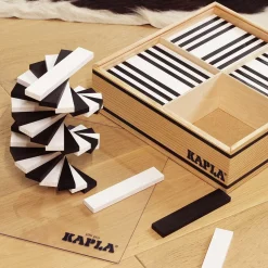 KAPLA Blocks Building Planks - 100 Black & White Set