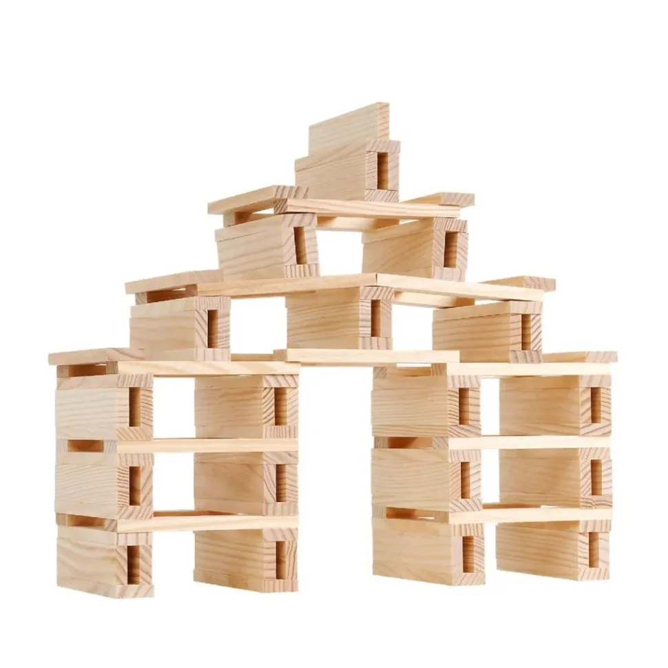 KAPLA Blocks Building Planks - 200 Natural Set