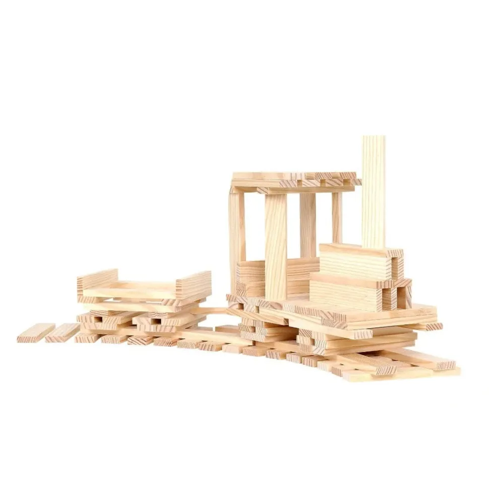 KAPLA Blocks Building Planks - 200 Natural Set