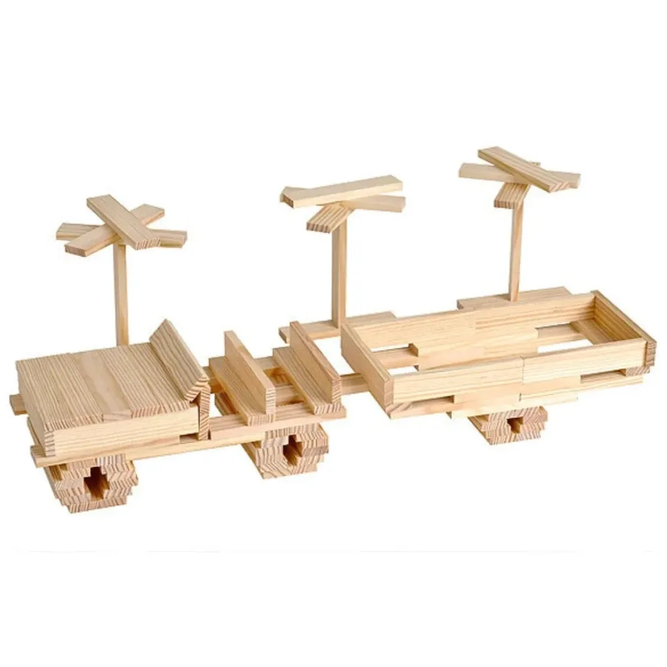 KAPLA Blocks Building Planks - 200 Natural Set