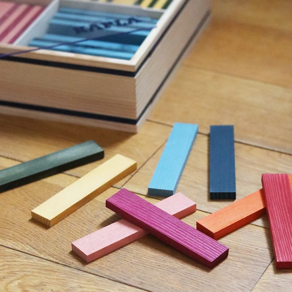 KAPLA Blocks Building Planks - 100 Octocolour Set