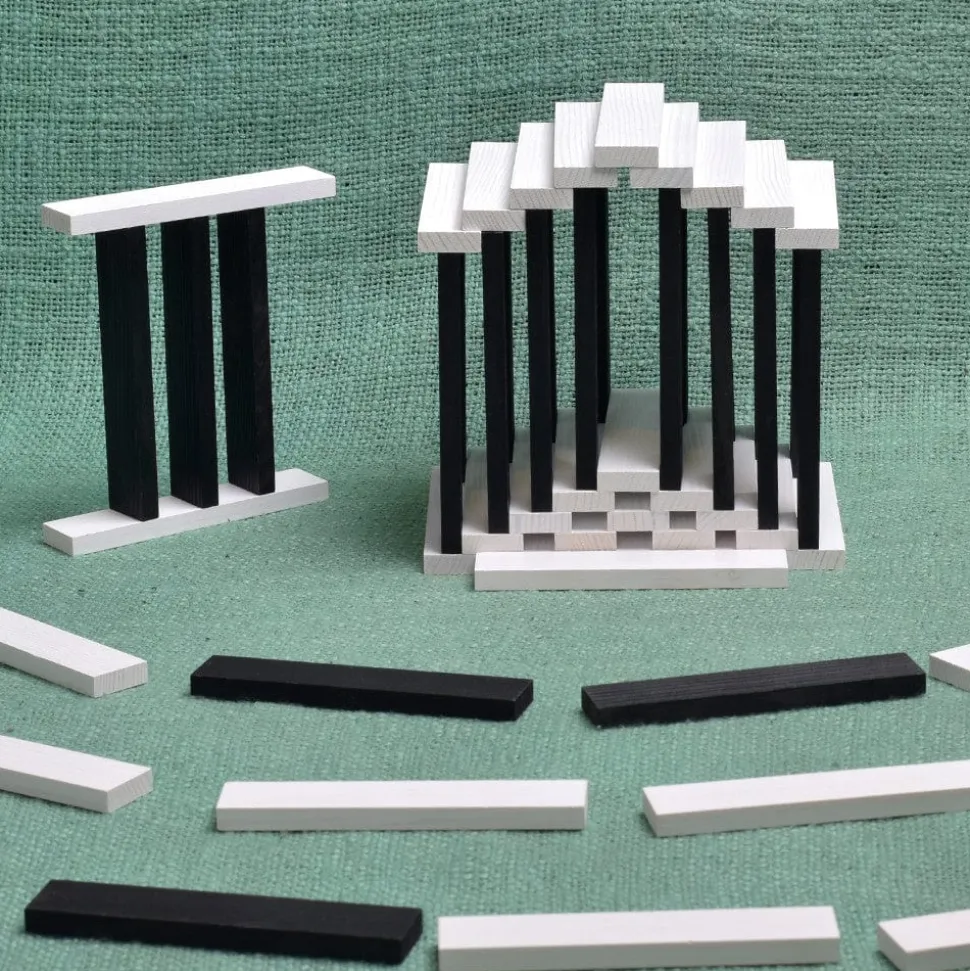 KAPLA Blocks Building Planks - 100 Black & White Set