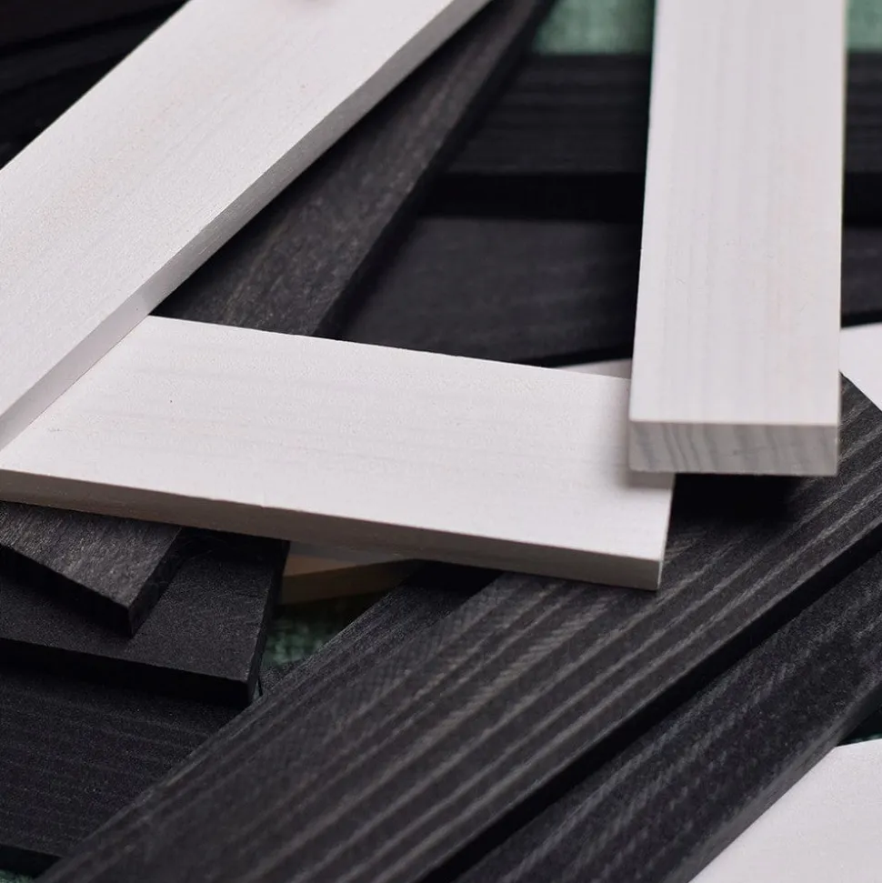 KAPLA Blocks Building Planks - 100 Black & White Set