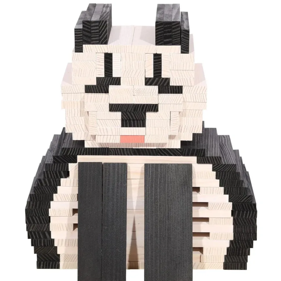 KAPLA Blocks Building Planks - 100 Black & White Set