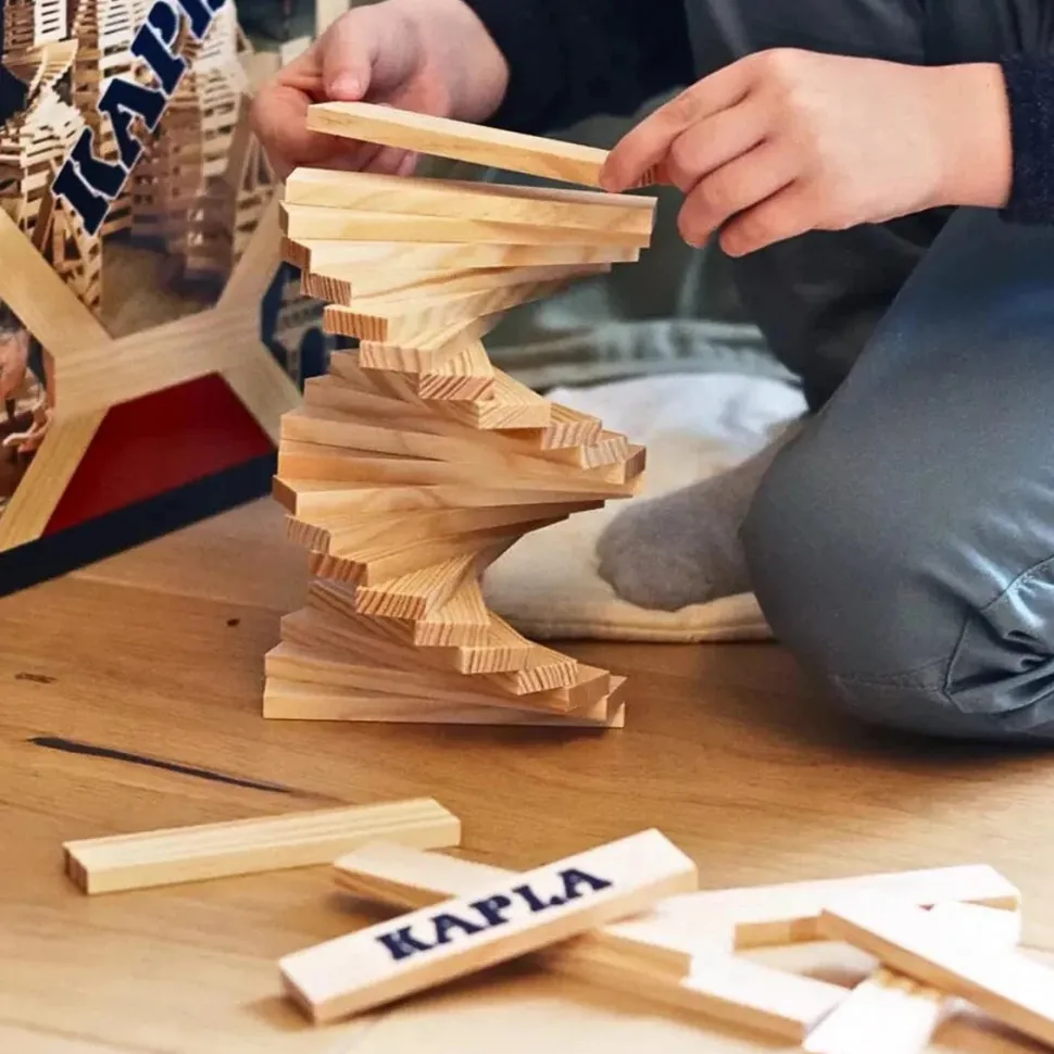 KAPLA Blocks Building Planks - 200 Natural Set