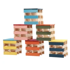 KAPLA Blocks Building Planks - 100 Octocolour Set