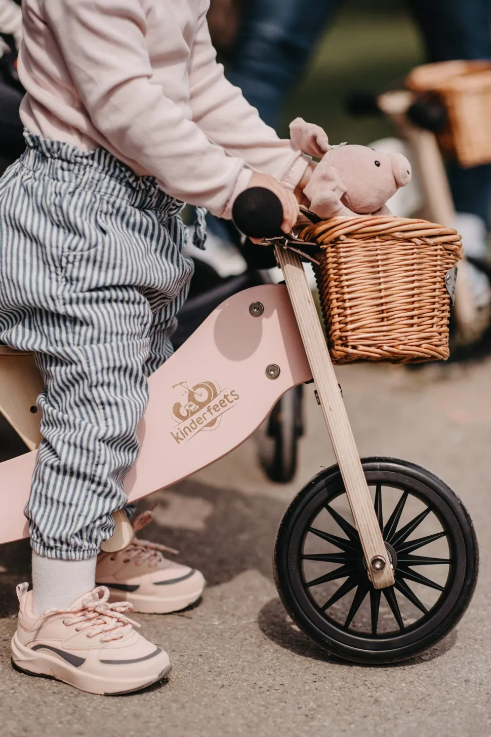 Kinderfeets 2-IN-1 Tiny Tot Plus Tricycle & Balance Bike-Rose