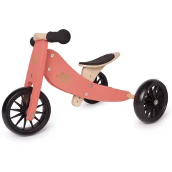 Kinderfeets 2-In-1 Tiny Tot Tricycle & Balance Bike New Color-Coral