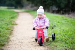 Kinderfeets 2-In-1 Tiny Tot Tricycle & Balance Bike New Color-Cherry Red