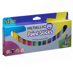 Little Brian Paint Sticks - Metallic 12 pk