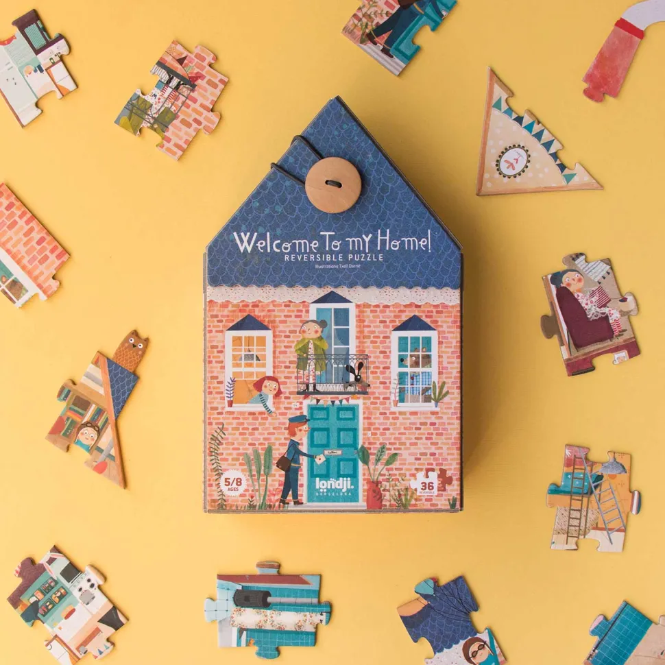 Londji Reversible Puzzle - Welcome To My Home