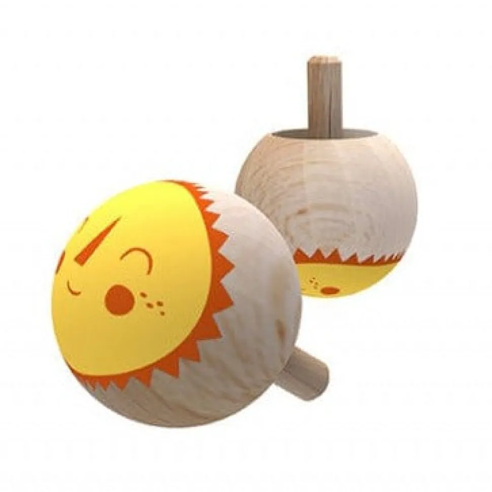 Londji Sun & Moon Magic Wooden Spinning Tops