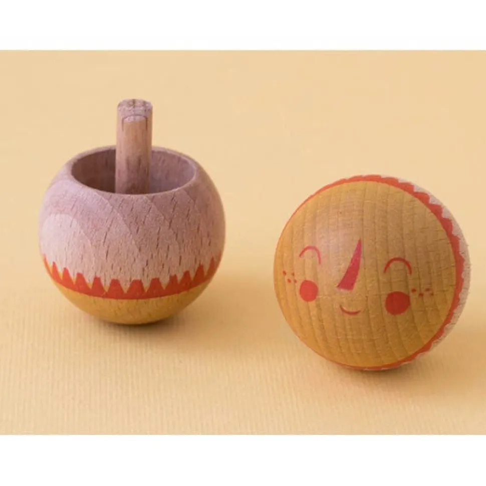 Londji Sun & Moon Magic Wooden Spinning Tops