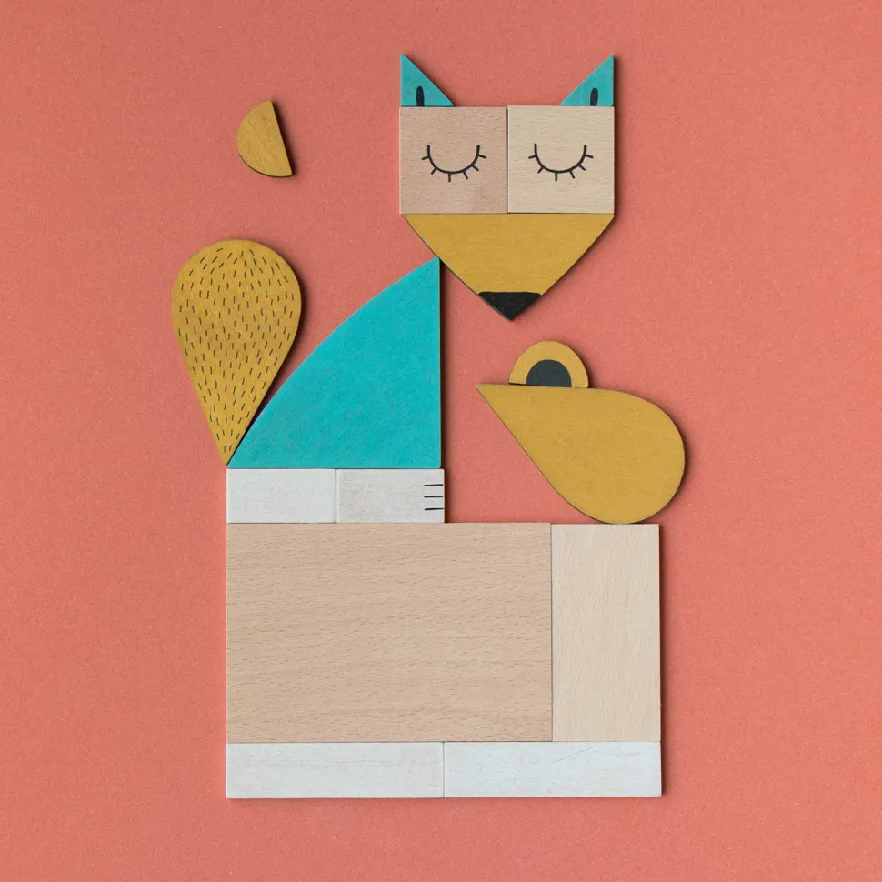 Londji The Fox & The Mouse Wooden Shape Set