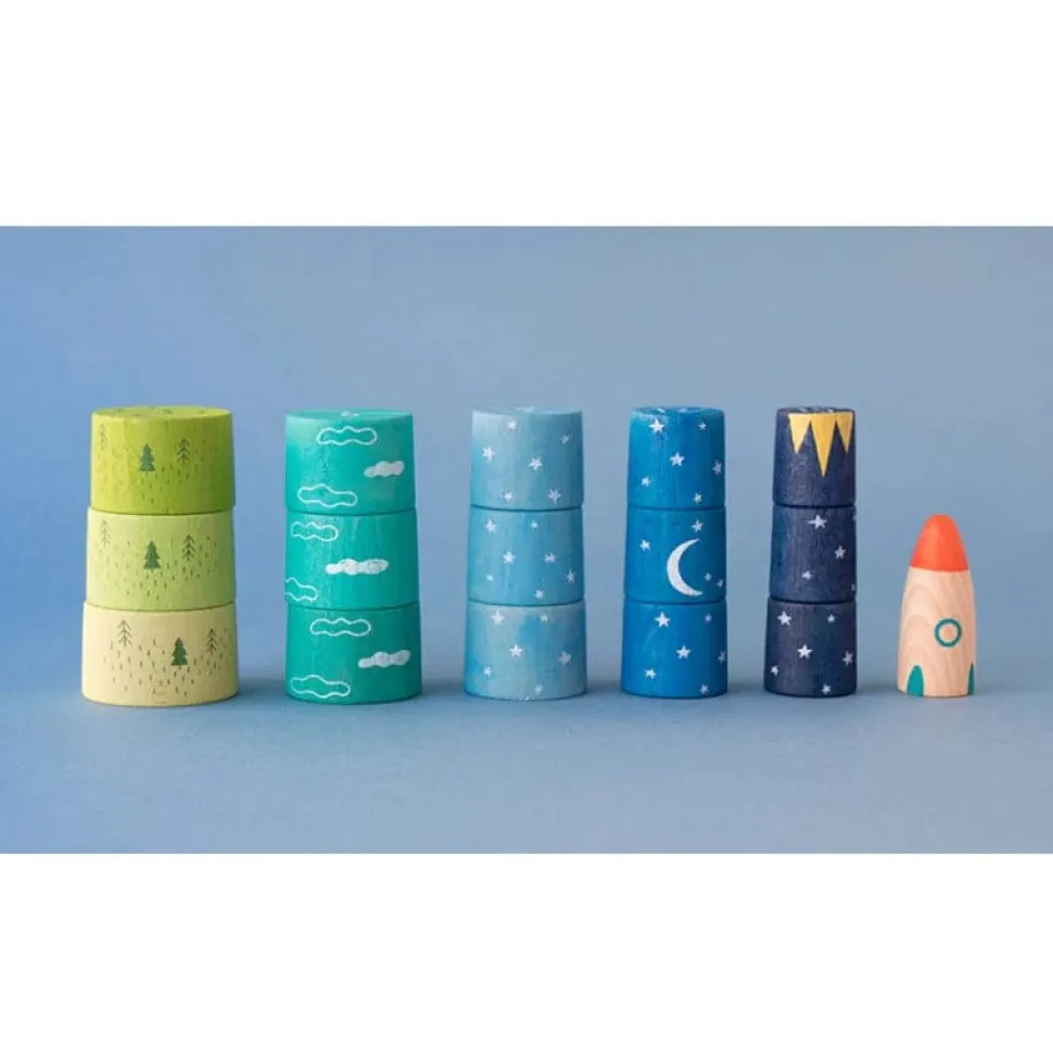 Londji Wooden Stacking Toy - Up to the Stars