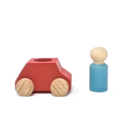 Lubulona Car Red With Turquoise Figure