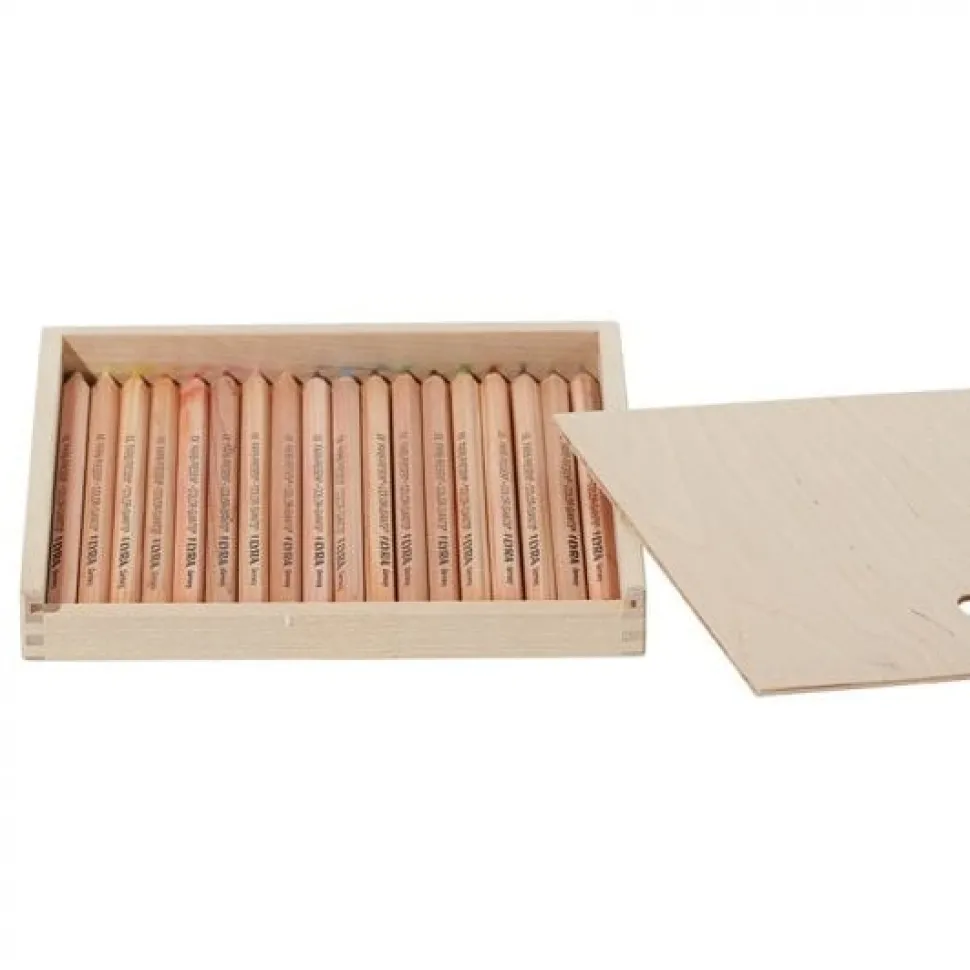 Lyra Colour Giants 18 Unlaq Assorted in Wooden Pencil Case