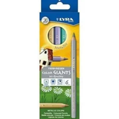Lyra Colour Giants Lacquered 6 Metallic Pencils