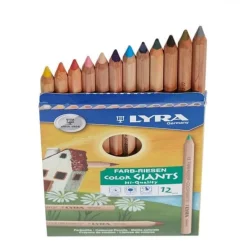 Lyra Colour Giants Unlacquered 12 Assorted Standard Black and White