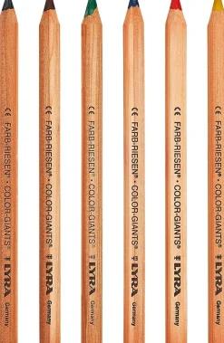 Lyra Colour Giants Unlacquered 6 Assorted Colours