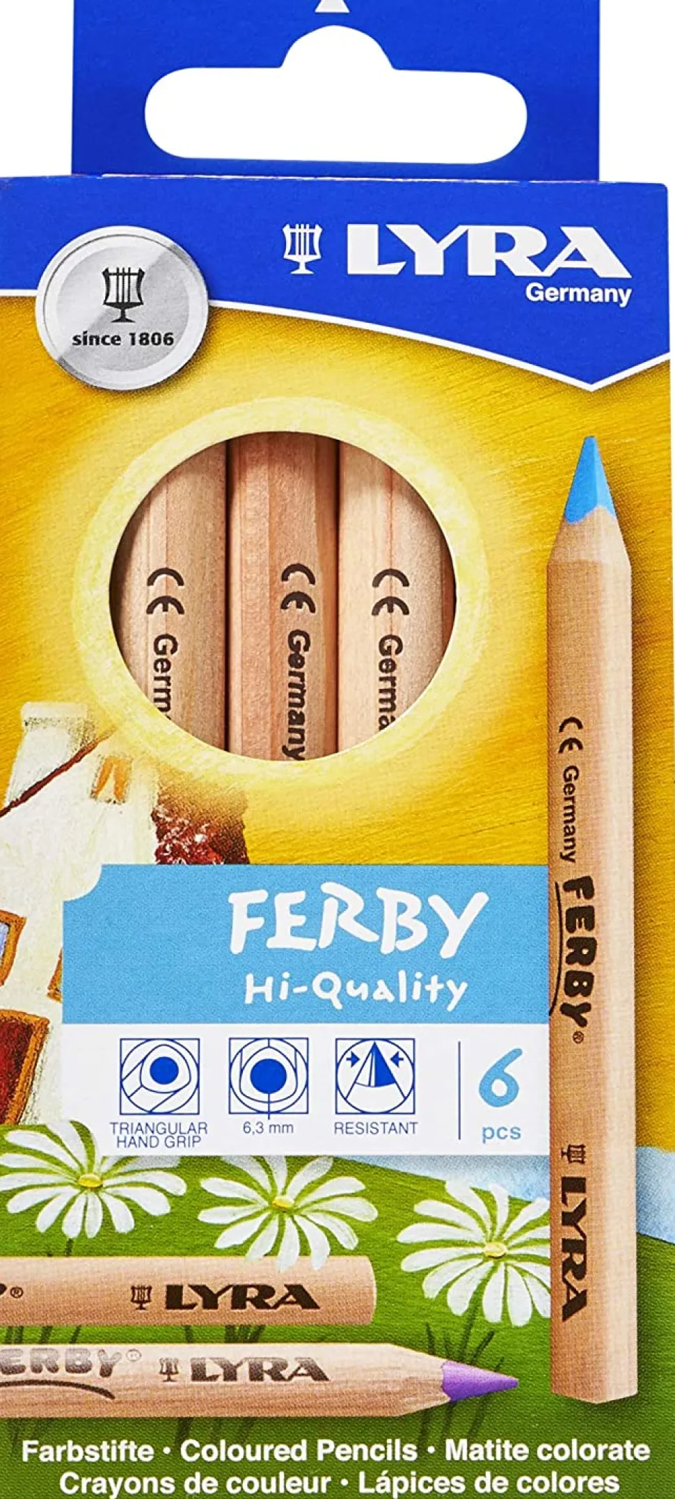 Lyra Ferby (short) Standard 6 Assorted Unlacquered