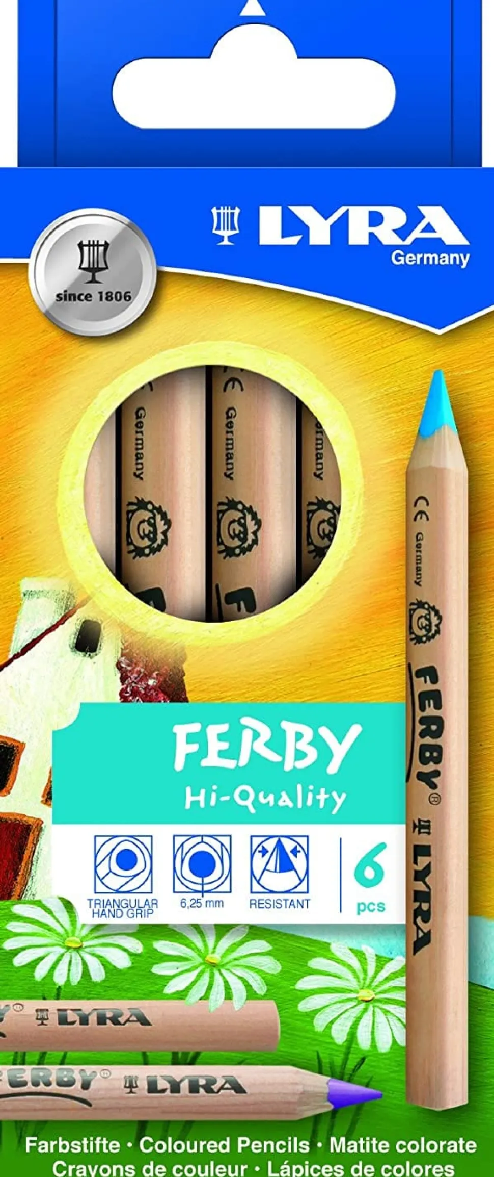 Lyra Ferby (short) Standard 6 Assorted Unlacquered