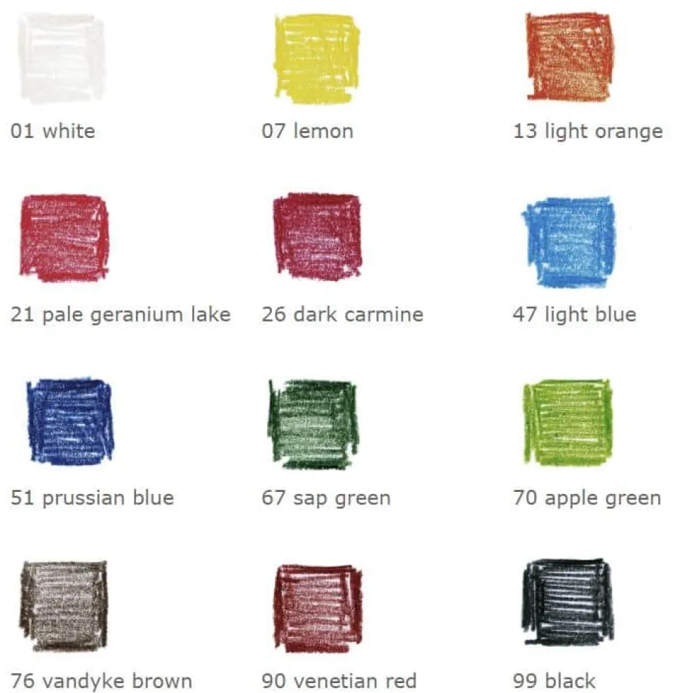 Lyra Rembrandt Aquarelle Watercolour Pencil, Tin 12 Assorted