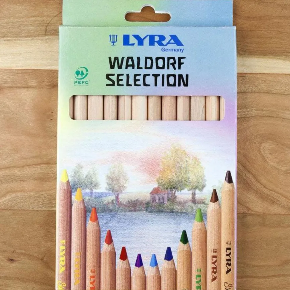 Lyra Super Ferby unlacquered Waldorf 12 assorted colours