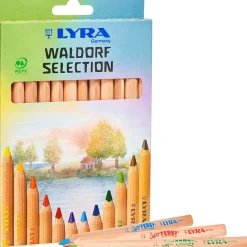 Lyra Super Ferby unlacquered Waldorf 12 assorted colours