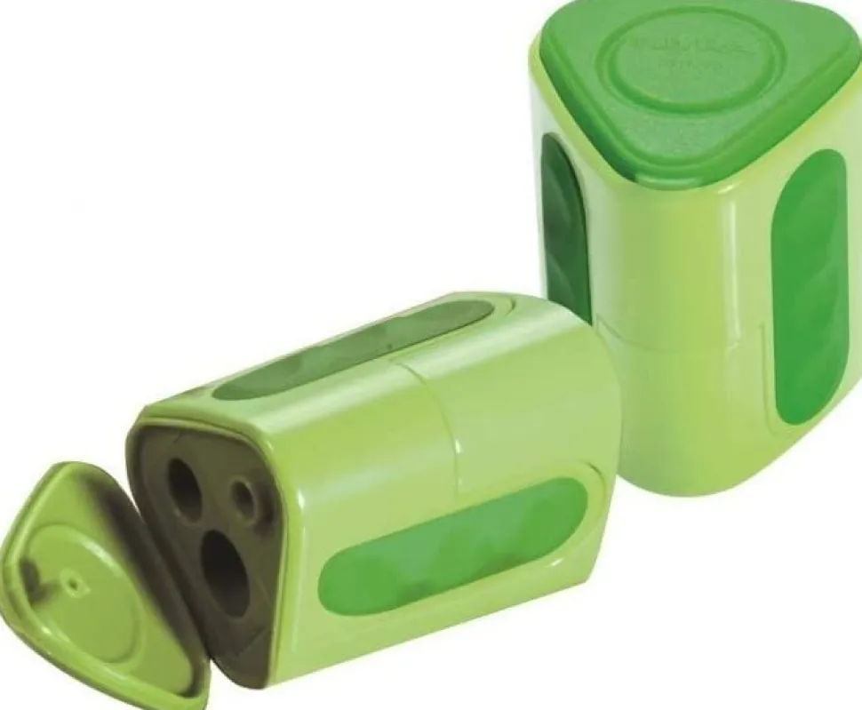 Lyra Twin-hole Triangular Shaped Colourful Pencil Sharpener