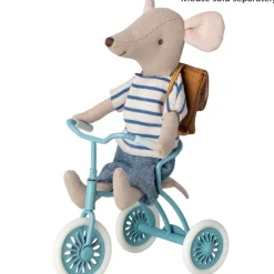 Maileg Abri a Tricycle for Mouse Petrol