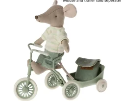 Maileg Abri a Tricycle Mouse Green