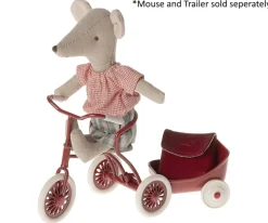 Maileg Abri a Tricycle Mouse Red