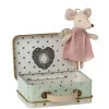 Maileg Angel Mouse in Suitcase