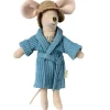 Maileg Bathrobe Dusty Blue