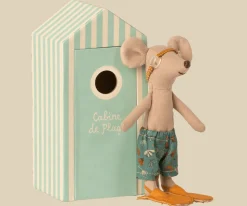Maileg Beach Mouse Big Brother in Cabin