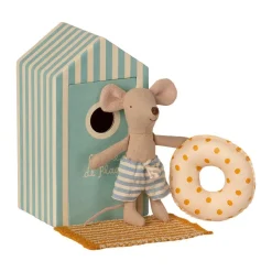 Maileg Beach Mouse Little Brother in Cabin