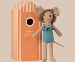 Maileg Beach Mouse Mum in Cabin