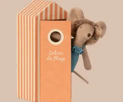 Maileg Beach Mouse Mum in Cabin